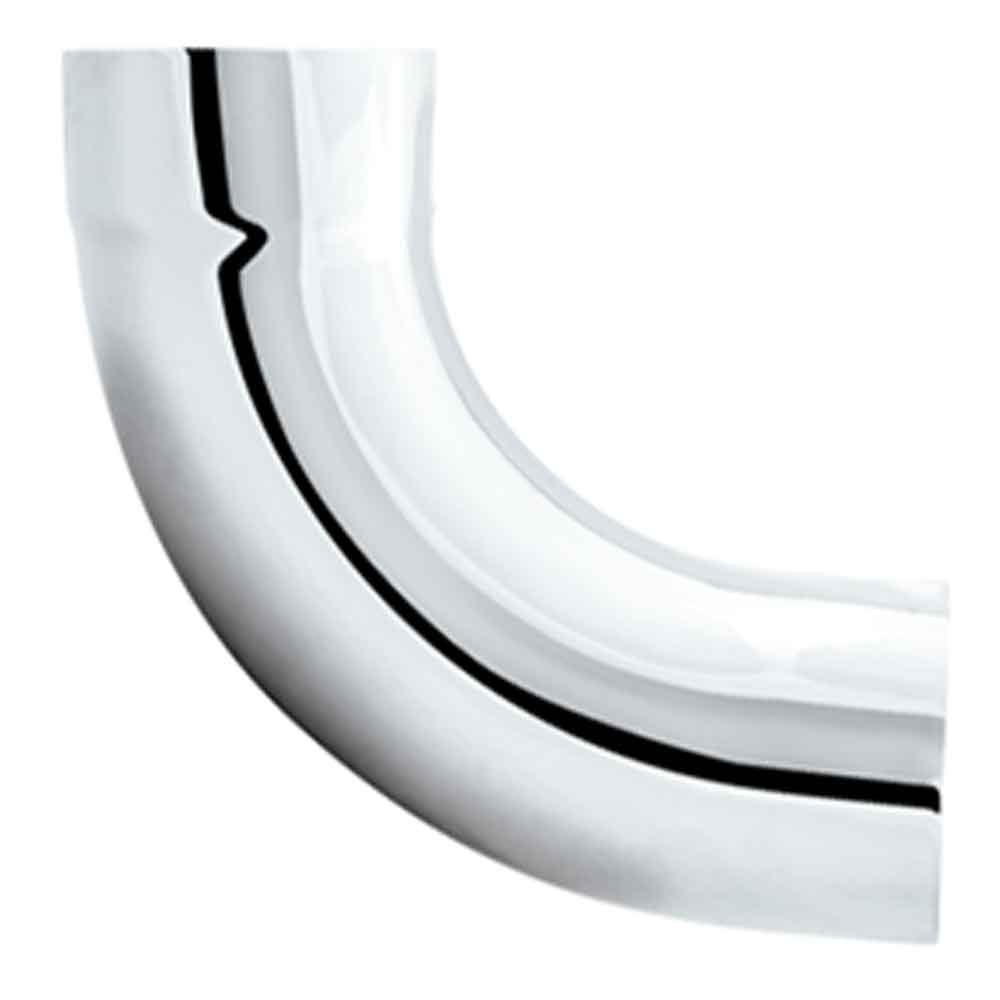 5"ID, 5"OD Chrome 90 Degree Expanded Elbow