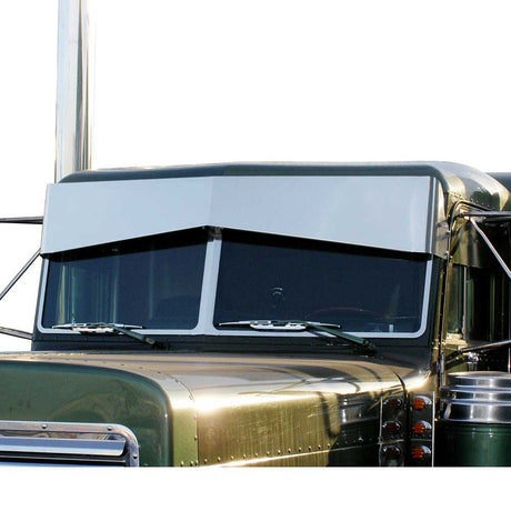 11" X 7" PB 300 series cab and door mirrors stainless slammed blind mount bow-tie visor