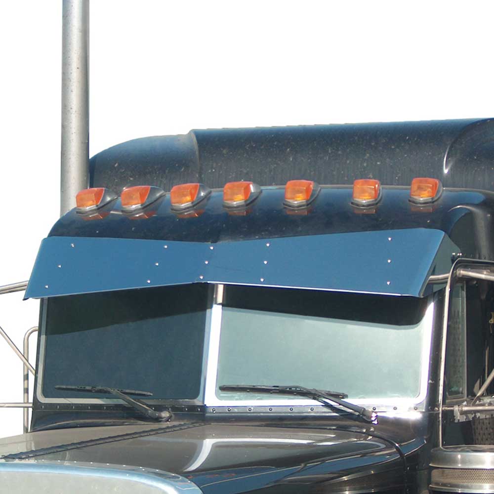 Peterbilt 300 Series 2002-2004 SS 14" to 9" Bow-Tie Visor Door Mounted Mirrors