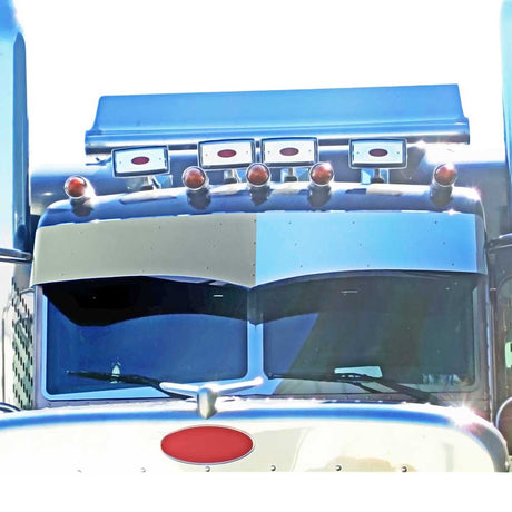 13" To 16" widows peak SS visor ultra cab mounted mirrors for PB 300 series