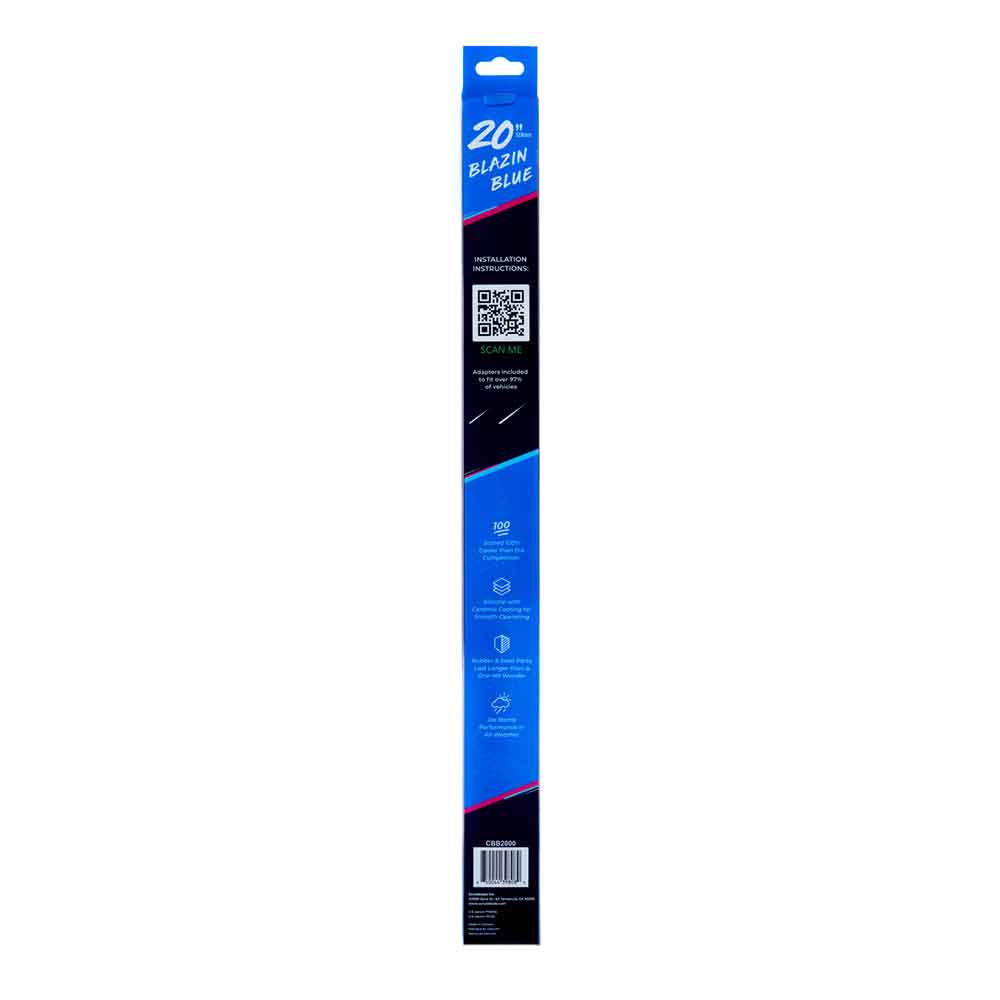 Scrubblade Blue Silicone Shadeblade Wiper Blade