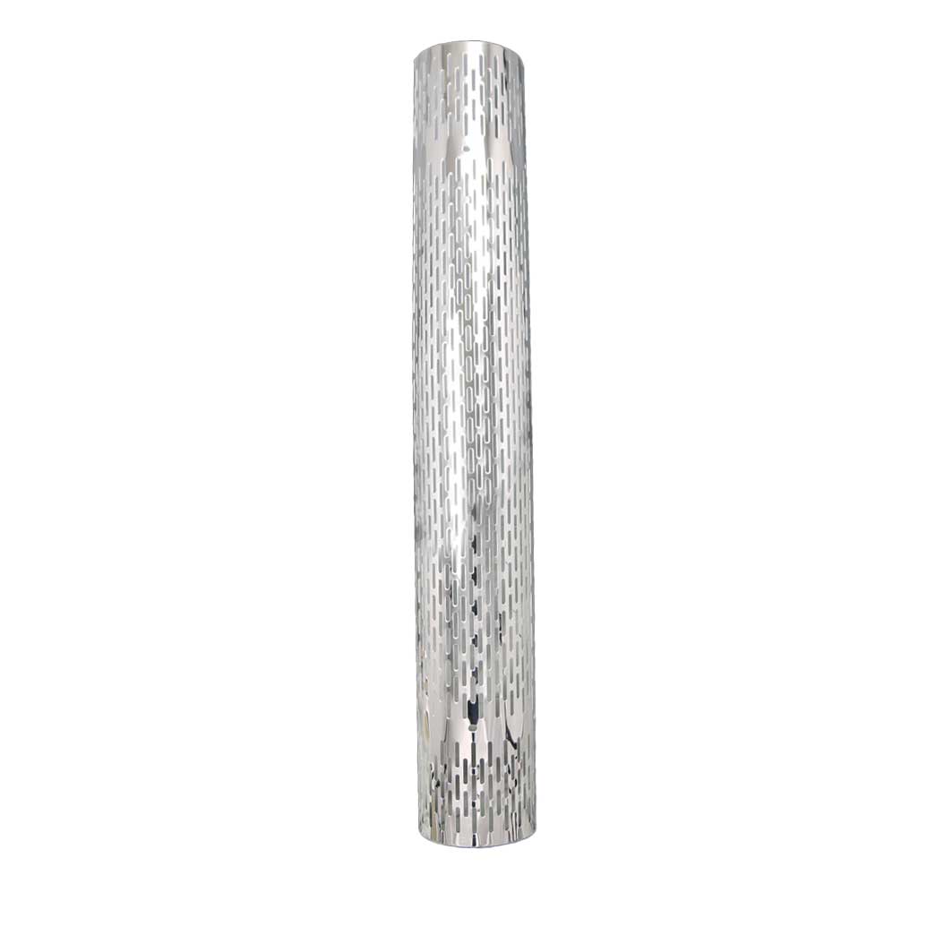 9" or 10"D x 48"L 270 Degree Stainless Steel Muffler Guard with Vertical Slot Cutouts