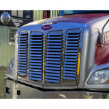 Peterbilt 579 2013 - 2021 Stainless Steel Grill Insert with 66 Louvers