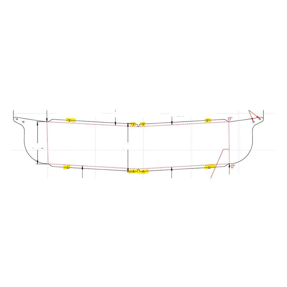 2008 - 2021 KW T170, T270, T370 Stainless Steel 9" Blind Mount Drop Visor