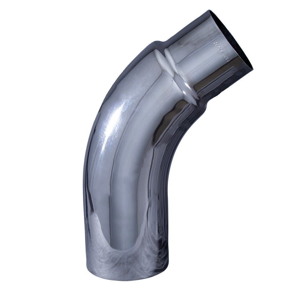 Peterbilt 6"-5"OD/OD  56 Degree Chrome Elbow, OEM 14-13056