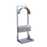 86"H Aluminum Hose Rack with Base Tray and Fitting Box