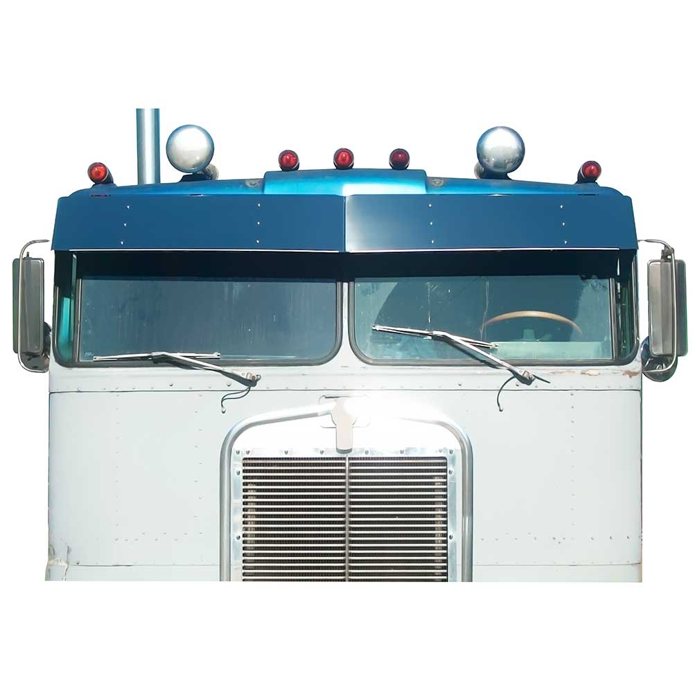 13" Kenworth K100A 1963-1967 Cabover Stainless Steel Visor