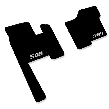Peterbilt 589 carpet two piece black floor mats for semi trucks