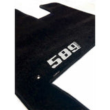 Peterbilt 589 Carpet Two Piece Black Floor Mats