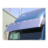 1991 - 2009 FL Classic Blind Mount 18" SS Drop Visor with Six Combo Light Holes