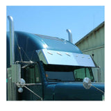 1991 - 2009 FL Classic Blind Mount 18" SS Drop Visor with Six Combo Light Holes
