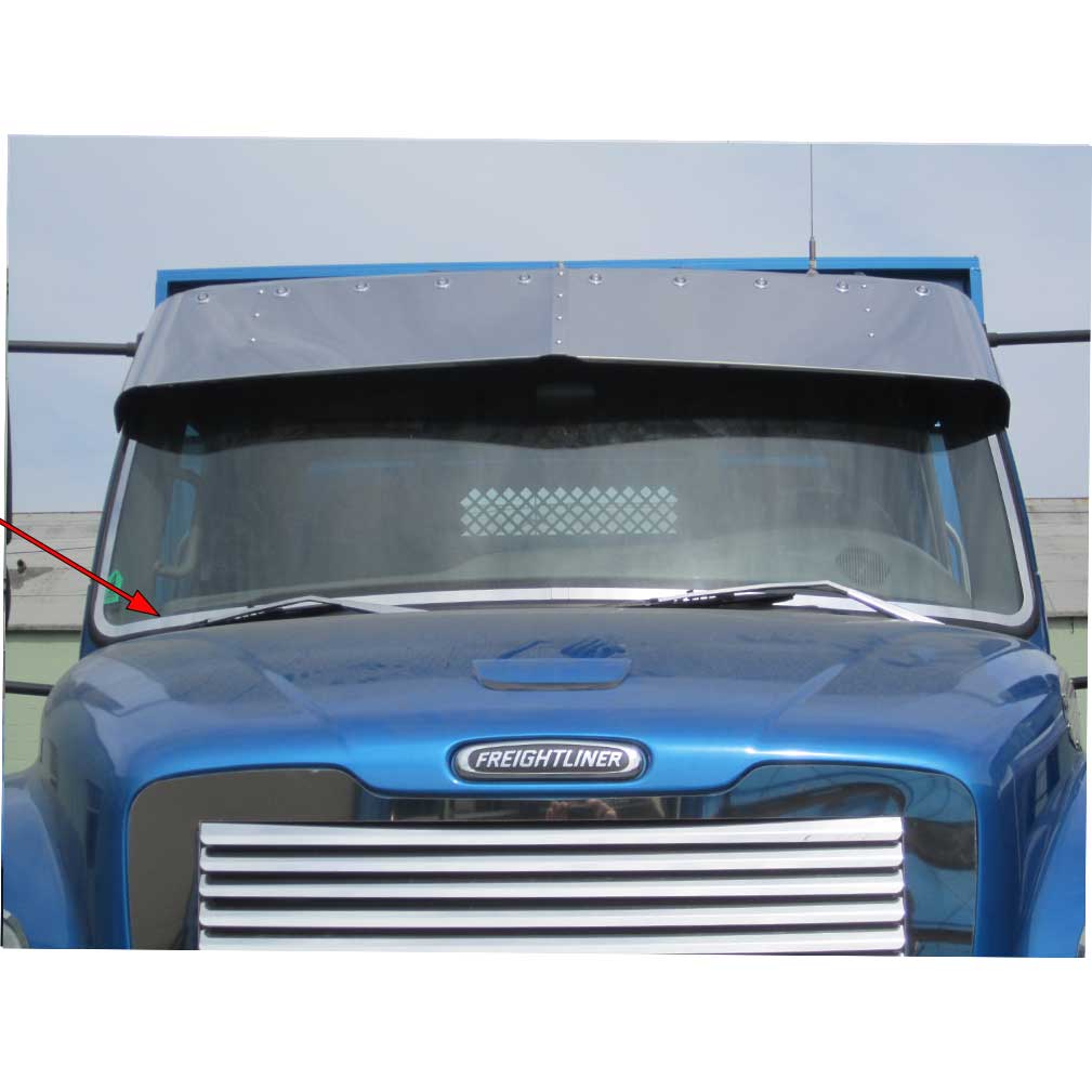 Freightliner M2 Business Class Stainless Steel Windshield Trim