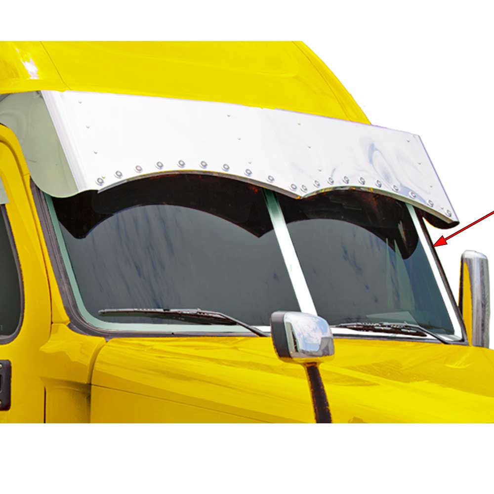 Freightliner Cascadia Stainless Steel Windshield Trim