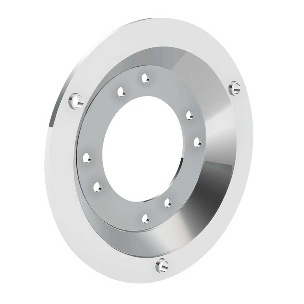4" Concave Chrome Sleeper Bunk LED Adapter for 2" Watermelon Light