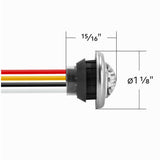 3/4" 2 LED Mini Double Fury Dual Color Marker Light