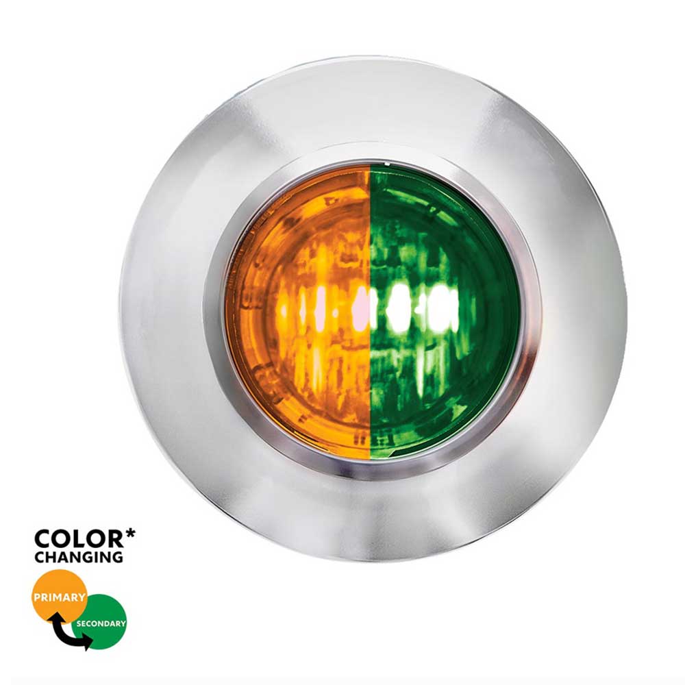 3/4" 2 LED Mini Double Fury Dual Color Marker Light