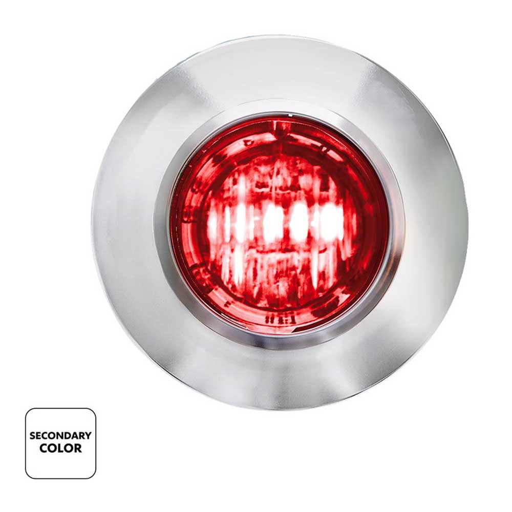 3/4" 2 LED Mini Double Fury Dual Color Marker Light