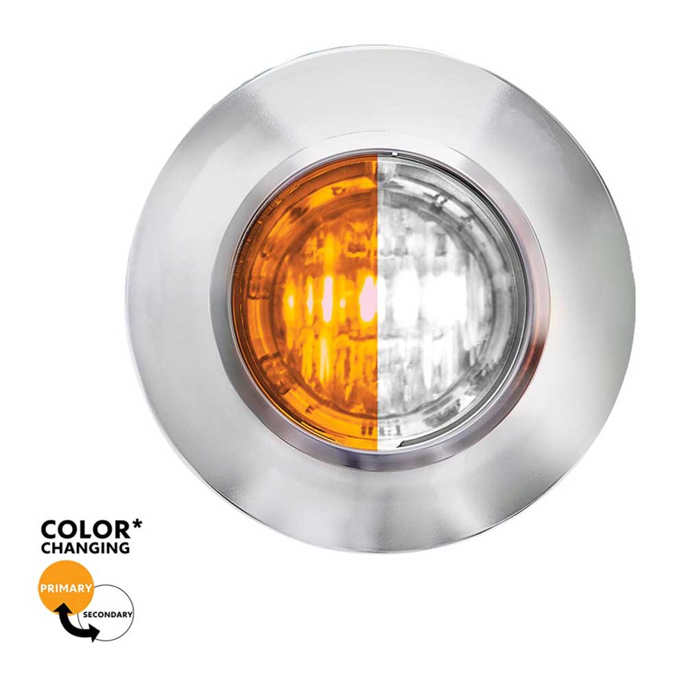 3/4" 2 LED Mini Double Fury Dual Color Marker Light