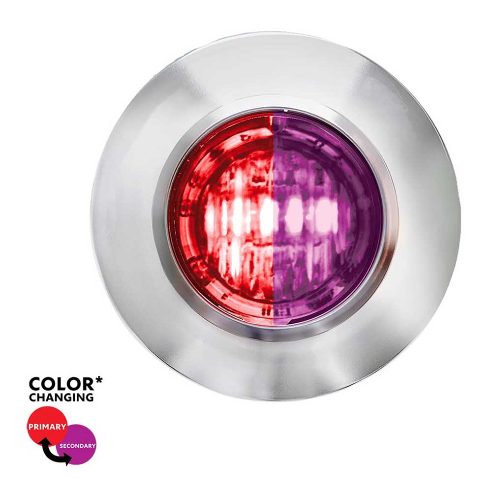 3/4" 2 LED Mini Double Fury Dual Color Marker Light
