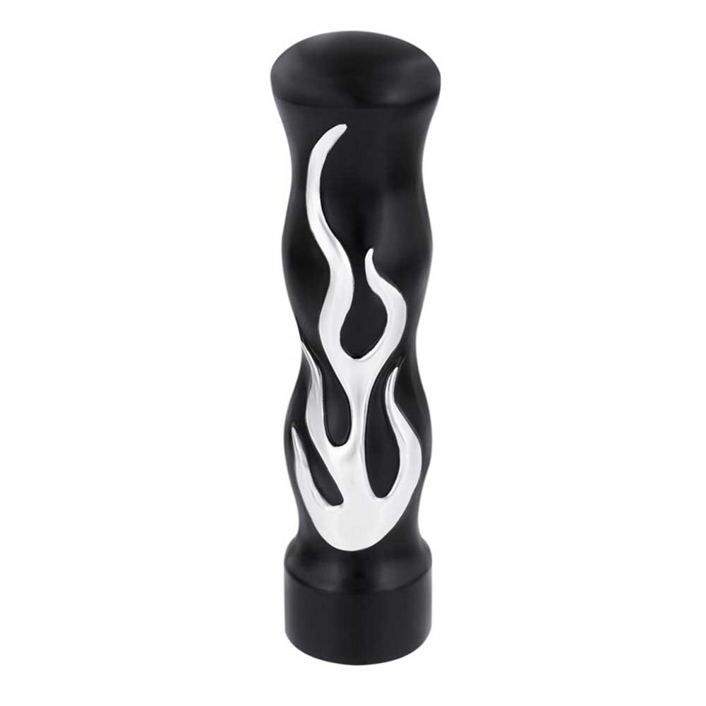 1/2" - 13 Thread On Black with Chrome Flames Gearshift