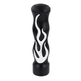1/2" - 13 Thread On Black with Chrome Flames Gearshift