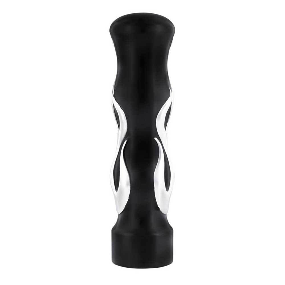 1/2" - 13 Thread On Black with Chrome Flames Gearshift