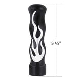 1/2" - 13 Thread On Black with Chrome Flames Gearshift