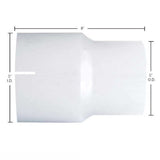 5"ID to 5"OD x 6"L Aluminized Exhaust Connector