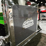 Peterbilt 389, 589 SS Punched Grill Insert with 3/8" Oval Holes