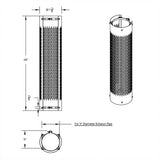9"D x 48"L 270 Degree Stainless Steel Exhaust Shield with Vertical Slots