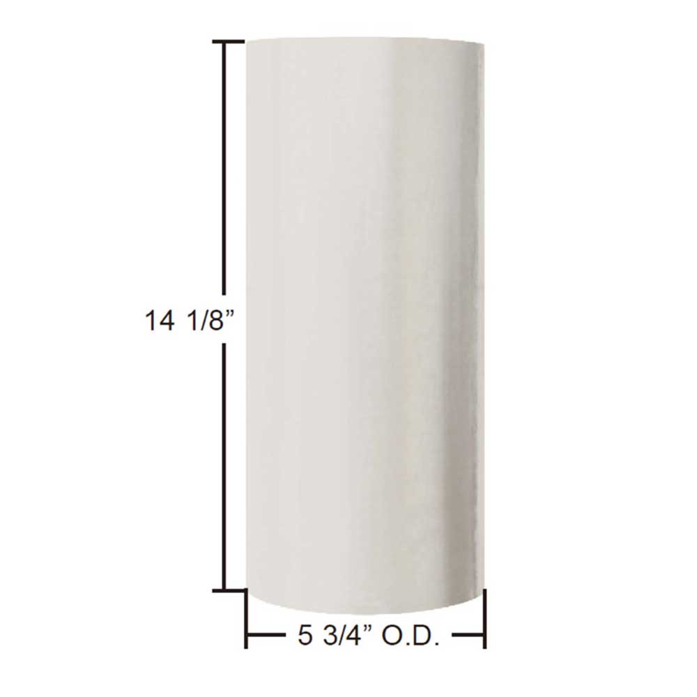 6"ID to 6"OD x 14-1/8"L Steel with Zinc Plating Exhaust Connector Sleeve