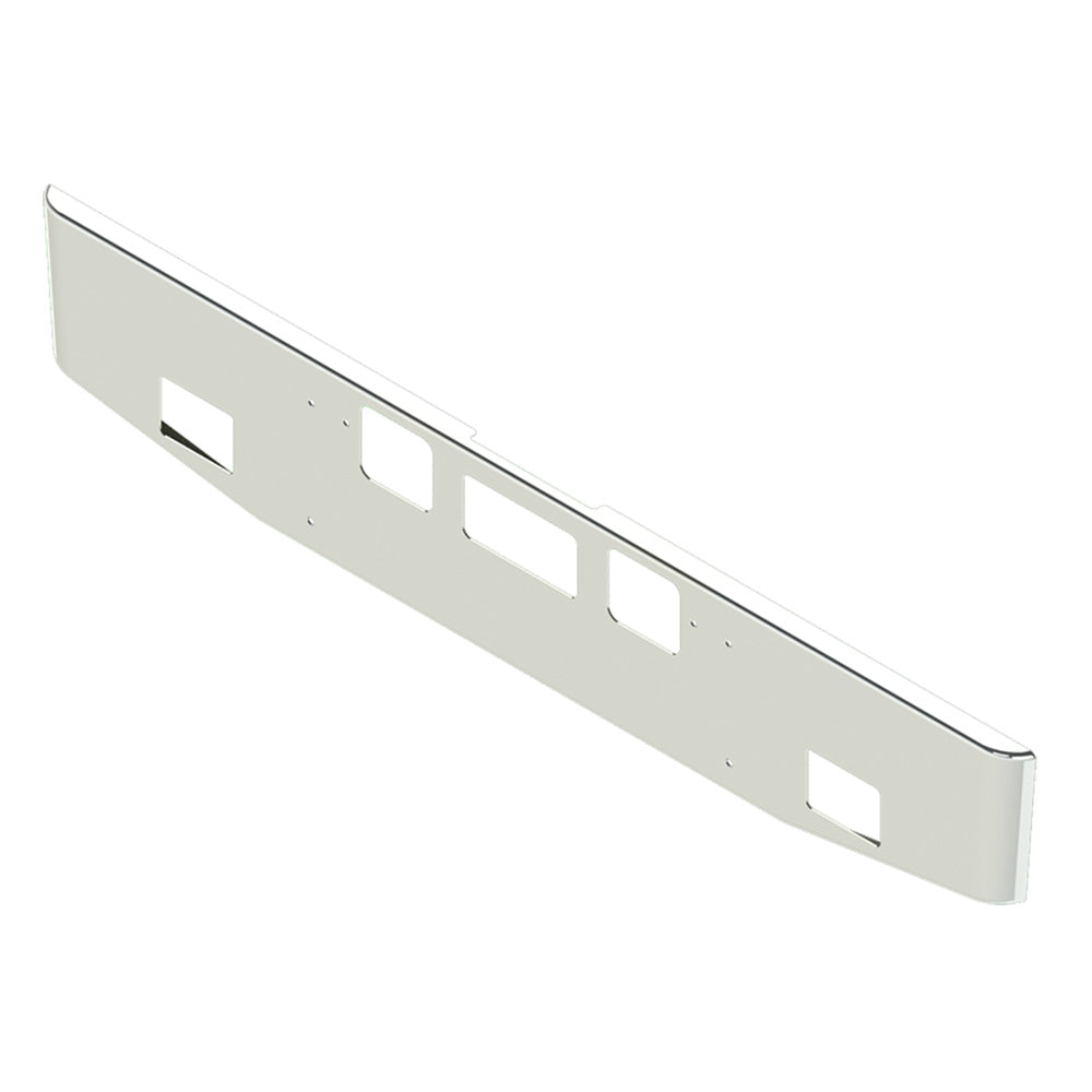 16" FL 122 SD Coronado Tapered Chrome Bumper with Light, Step and Tow Holes