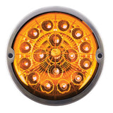 3" Double Fury Clear Lens 17 LED Watermelon Light Flush Mount Kit with Low Profile SS Bezel