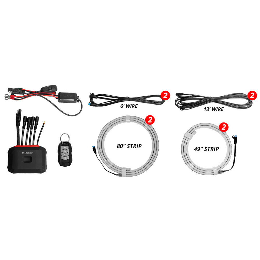 XKMax Hood and Running Board LED Light Kit