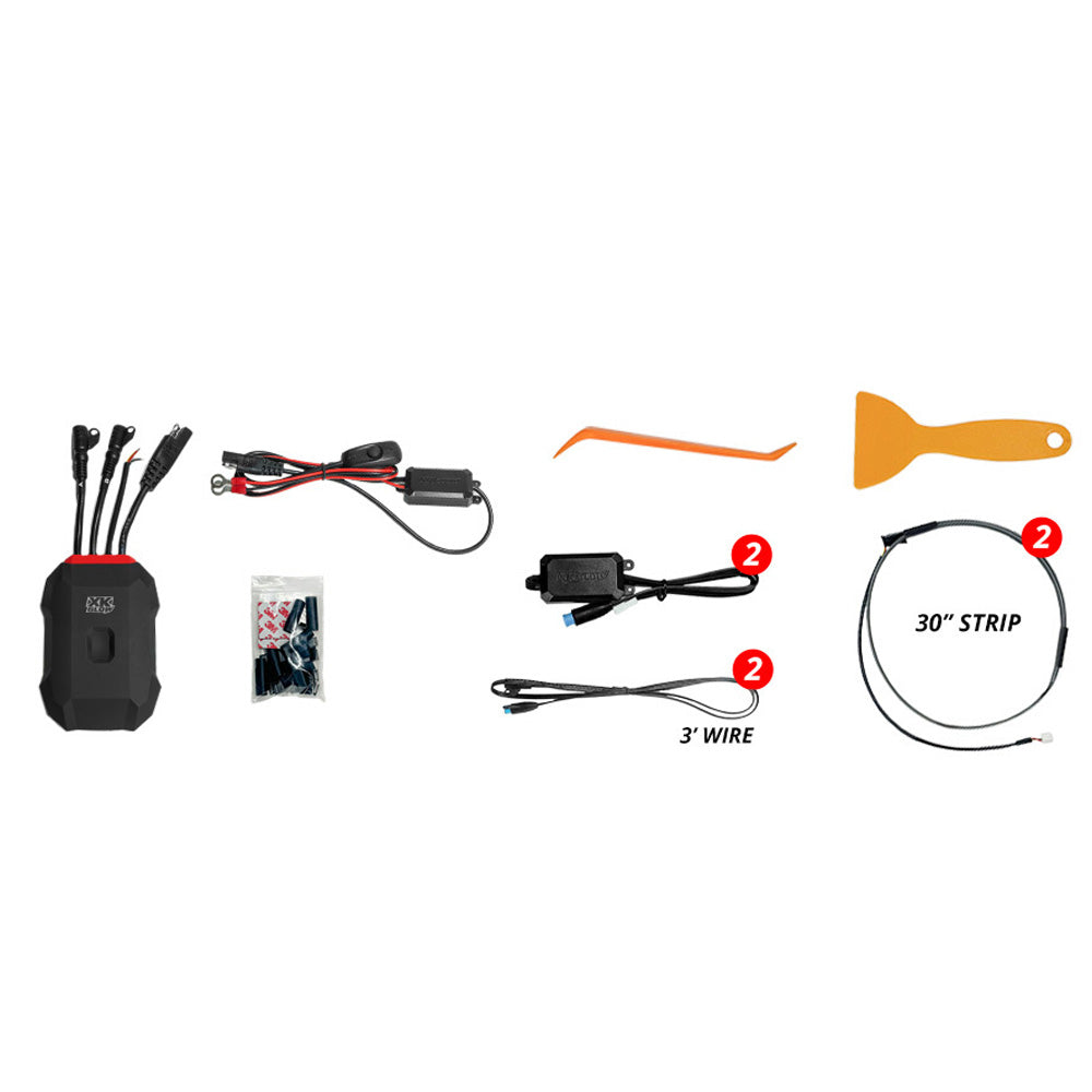 XKMax 30" Two Piece Fiber Optic LED Interior Light Strip