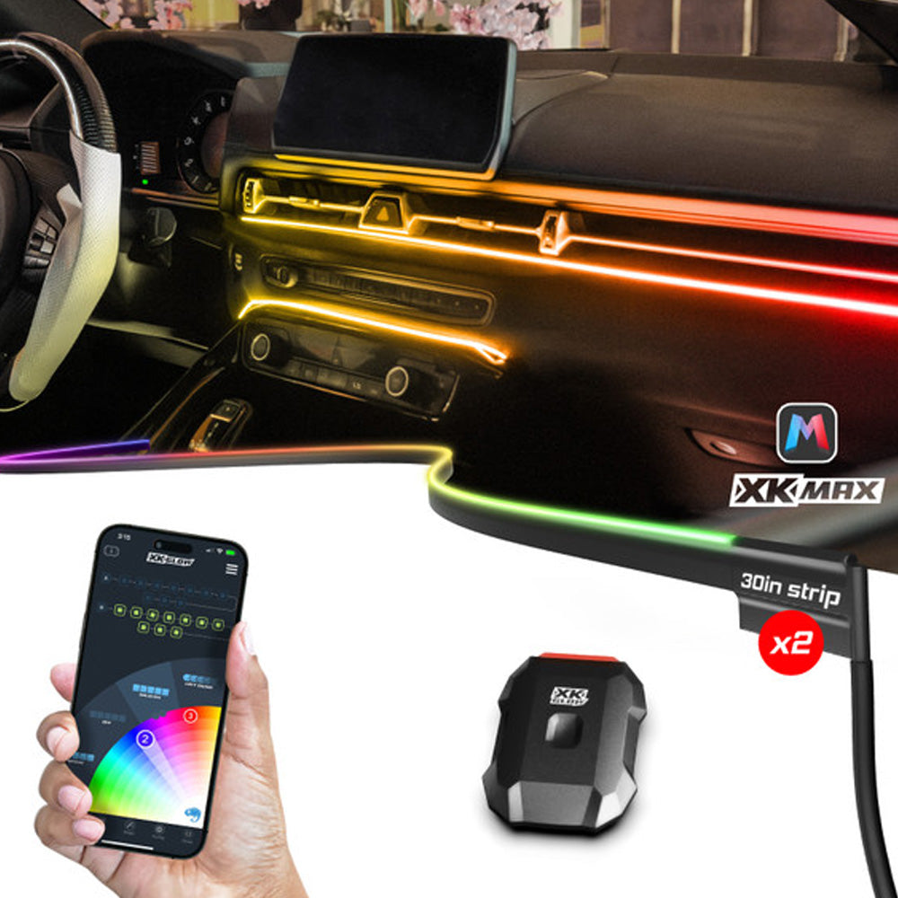 XKMax 30" Two Piece Fiber Optic LED Interior Light Strip