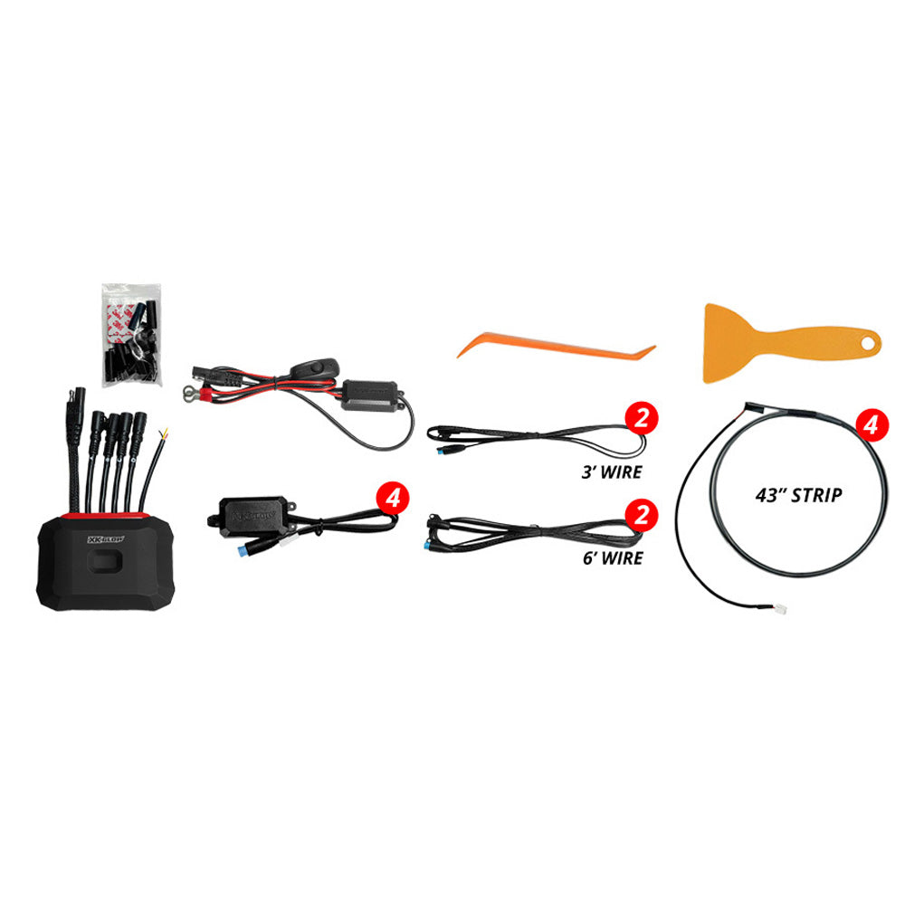 XKMax 4 X 43" Fiber Optic LED Kit