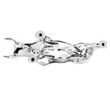 Chrome Fighting Bull Hood Ornament