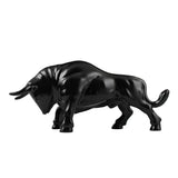 Black Powder Coated Fighting Bull Hood Ornament