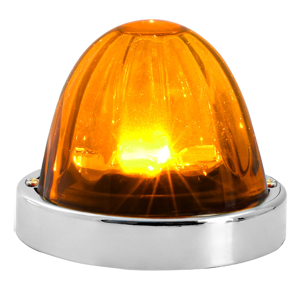 3.5" Super Star Watermelon LED Light – Surface Mount, Sealed Glass Lens, SS Bezel
