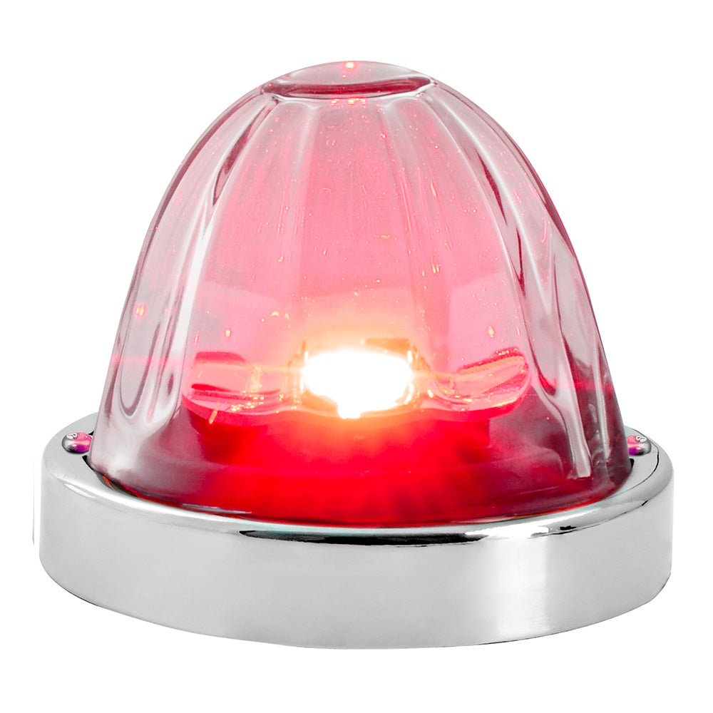 3.5" Super Star Watermelon LED Light – Surface Mount, Sealed Glass Lens, SS Bezel
