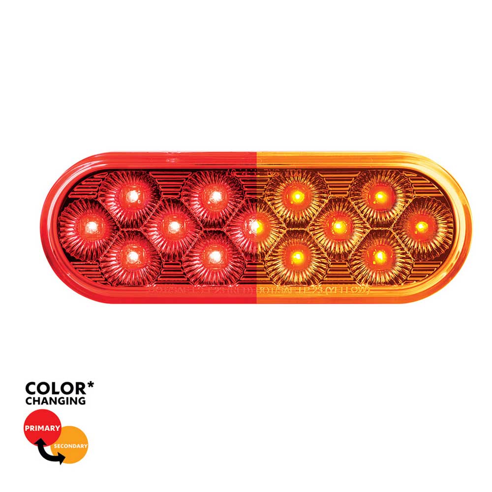 6" Oval Double Fury 13 LED Light