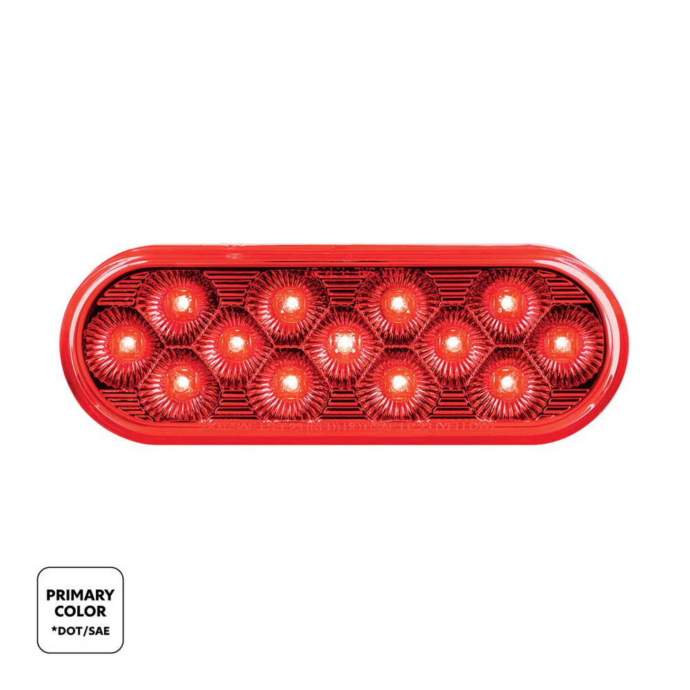 6" Oval Double Fury 13 LED Light