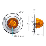 Glass LED Watermelon Dual Function Sleeper Bunk Kit with Stainless Steel Bezel