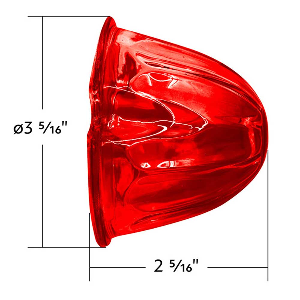 Watermelon 5 Piece Glass Marker Light Lens