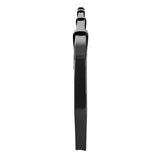 Black Straight Mud Flap Hangers with Mounting Hardware