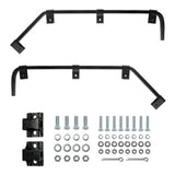 Black Angled Mud Flap Hangers with Mounting Hardware