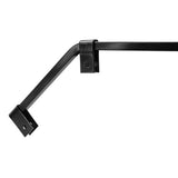 Black Angled Mud Flap Hangers with Mounting Hardware