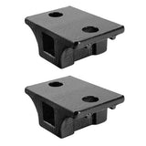 Black Angled Mud Flap Hangers with Mounting Hardware