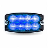 Dual Color Directional LED Eight Diode Slim Surface Strobe Light "“ Amber/Blue
